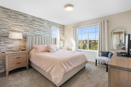 263 Mahogany Way Se, Calgary, AB - Indoor Photo Showing Bedroom
