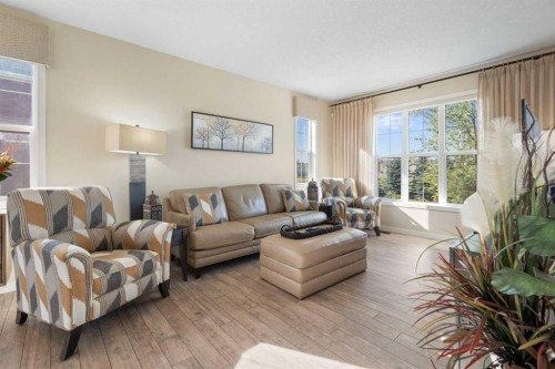 263 Mahogany Way Se, Calgary, AB - Indoor Photo Showing Living Room