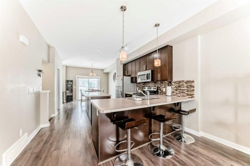 5 Redstone Circle Ne, Calgary, AB - Indoor Photo Showing Kitchen With Upgraded Kitchen