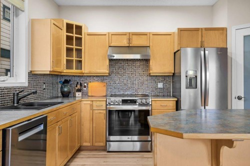 808 Lawrence Grassi Ridge, Canmore, AB - Indoor Photo Showing Kitchen With Double Sink