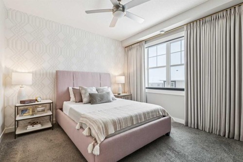 718 Cranbrook Walk Se, Calgary, AB - Indoor Photo Showing Bedroom