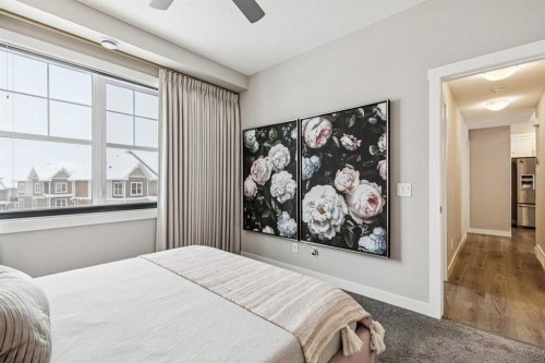 718 Cranbrook Walk Se, Calgary, AB - Indoor Photo Showing Bedroom