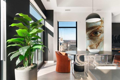 1803-730 2 Avenue Sw, Calgary, AB - Indoor Photo Showing Dining Room