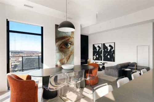 1803-730 2 Avenue Sw, Calgary, AB - Indoor Photo Showing Dining Room