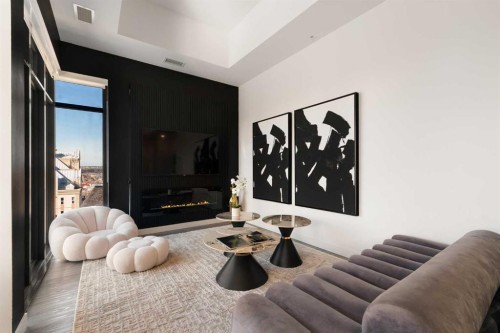 1803-730 2 Avenue Sw, Calgary, AB - Indoor Photo Showing Living Room