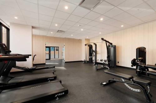 1803-730 2 Avenue Sw, Calgary, AB - Indoor Photo Showing Gym Room