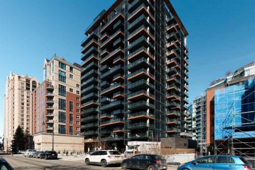 1803-730 2 Avenue Sw, Calgary, AB - Outdoor With Balcony With Facade