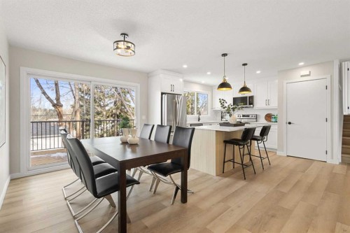 347 Queensland Drive Se, Calgary, AB - Indoor Photo Showing Dining Room
