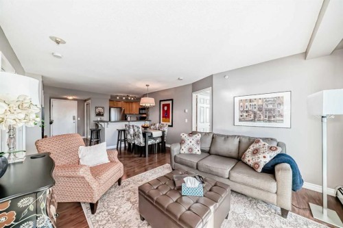 306-1121 6 Avenue Sw, Calgary, AB - Indoor Photo Showing Living Room