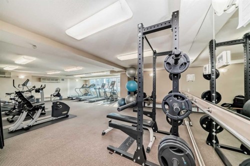 306-1121 6 Avenue Sw, Calgary, AB - Indoor Photo Showing Gym Room