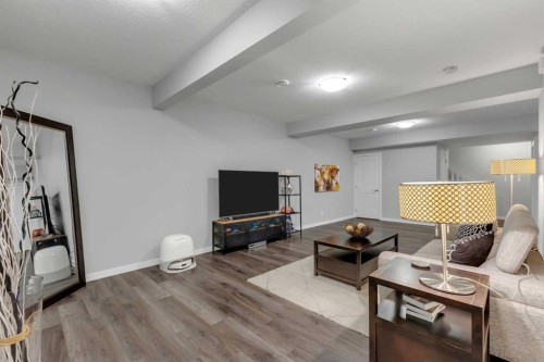 1195 Cranbrook Gardens Se, Calgary, AB - Indoor Photo Showing Living Room