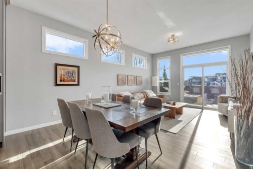 1195 Cranbrook Gardens Se, Calgary, AB - Indoor Photo Showing Dining Room