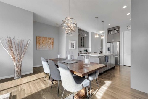 1195 Cranbrook Gardens Se, Calgary, AB - Indoor Photo Showing Dining Room