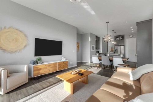 1195 Cranbrook Gardens Se, Calgary, AB - Indoor Photo Showing Living Room