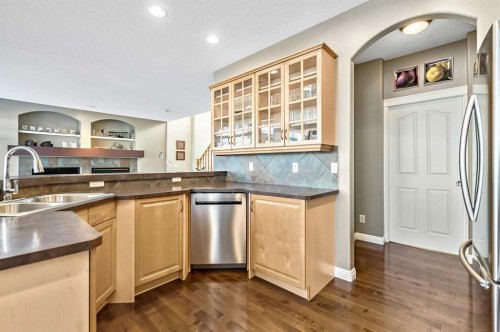 356 Everstone Drive Sw, Calgary, AB - Indoor Photo Showing Kitchen With Stainless Steel Kitchen With Double Sink
