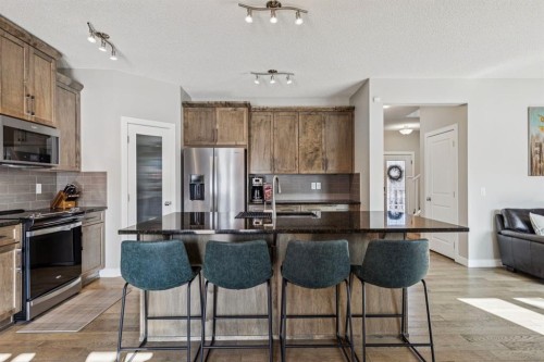259 Canals Close Sw, Airdrie, AB - Indoor Photo Showing Kitchen With Upgraded Kitchen
