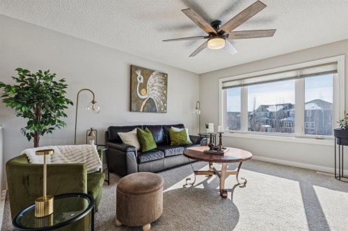 259 Canals Close Sw, Airdrie, AB - Indoor Photo Showing Living Room