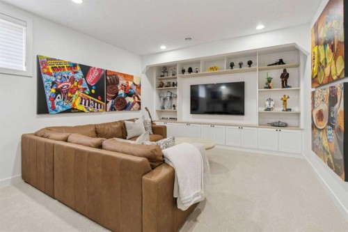 119 Riviera View, Cochrane, AB - Indoor Photo Showing Living Room