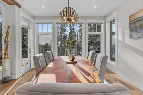137 Silvertip Ridge, Canmore, AB - Indoor Photo Showing Dining Room