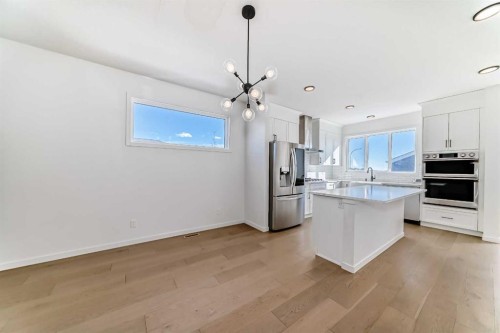 120 Seton Villas Se, Calgary, AB - Indoor Photo Showing Kitchen With Stainless Steel Kitchen