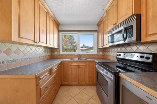 215 Pinegrove Close Ne, Calgary, AB - Indoor Photo Showing Kitchen With Double Sink
