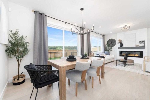 524 Waterford Grove, Chestermere, AB - Indoor With Fireplace