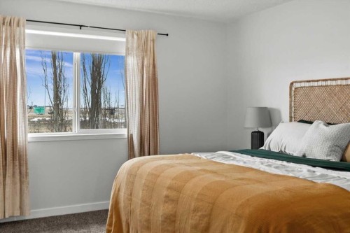 218 Coville Circle Ne, Calgary, AB - Indoor Photo Showing Bedroom
