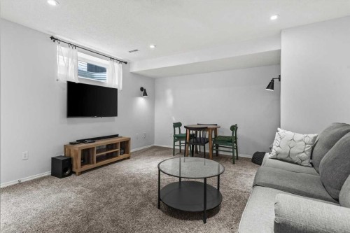 218 Coville Circle Ne, Calgary, AB - Indoor Photo Showing Living Room