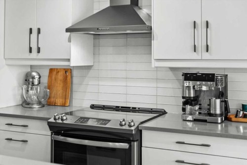 218 Coville Circle Ne, Calgary, AB - Indoor Photo Showing Kitchen With Upgraded Kitchen