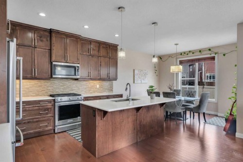 194 Redstone Park Ne, Calgary, AB - Indoor Photo Showing Kitchen With Stainless Steel Kitchen With Upgraded Kitchen