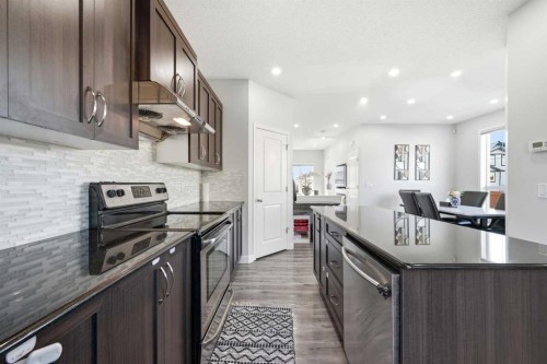 14 Skyview Point Road Ne, Calgary, AB - Indoor Photo Showing Kitchen With Upgraded Kitchen