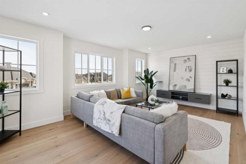 6 Westmount Point, Okotoks, AB - Indoor Photo Showing Living Room