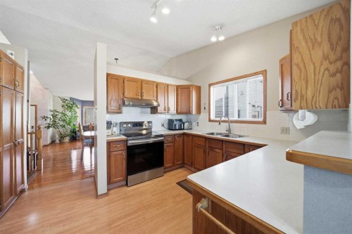 2855 Catalina Boulevard Ne, Calgary, AB - Indoor Photo Showing Kitchen With Double Sink