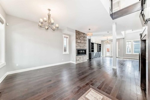 230 37 Street Nw, Calgary, AB - Indoor With Fireplace