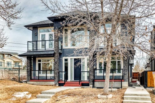 230 37 Street Nw, Calgary, AB - Outdoor With Balcony With Facade