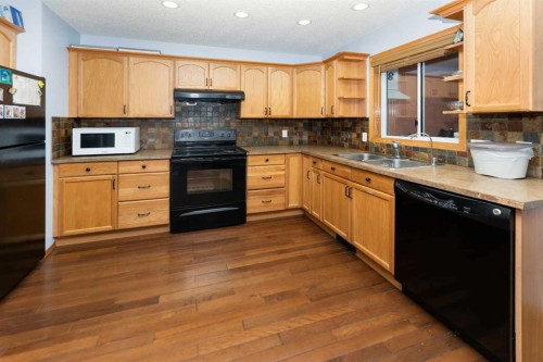 18 Coral Sands Place Ne, Calgary, AB - Indoor Photo Showing Kitchen With Double Sink
