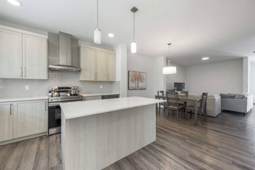 399 Magnolia Drive Se, Calgary, AB - Indoor Photo Showing Kitchen With Upgraded Kitchen