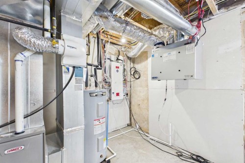 41 Heirloom Crescent Se, Calgary, AB - Indoor Photo Showing Basement