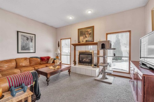 55 Midlake Place Se, Calgary, AB - Indoor Photo Showing Living Room With Fireplace