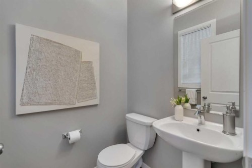 34 New Brighton Point Se, Calgary, AB - Indoor Photo Showing Bathroom
