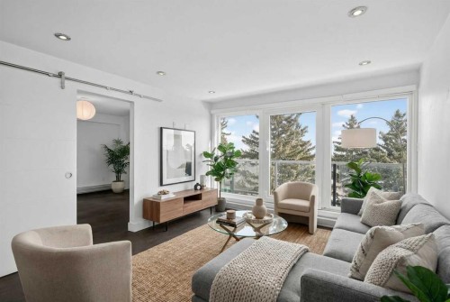 304-512 Cedar Crescent Sw, Calgary, AB - Indoor Photo Showing Living Room