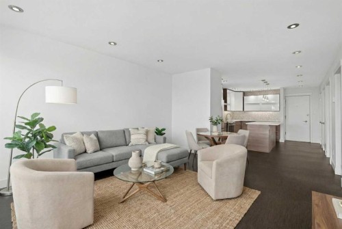 304-512 Cedar Crescent Sw, Calgary, AB - Indoor Photo Showing Living Room