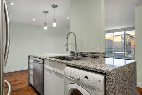 206-1027 Cameron Avenue Sw, Calgary, AB - Indoor Photo Showing Kitchen