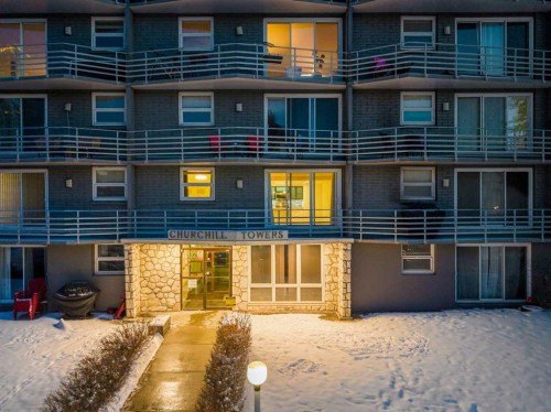 206-1027 Cameron Avenue Sw, Calgary, AB - Outdoor With Balcony With Facade