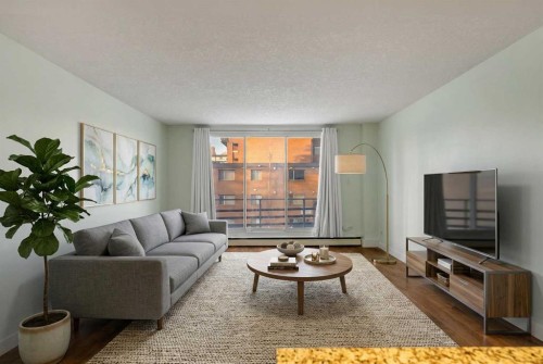 206-1027 Cameron Avenue Sw, Calgary, AB - Indoor Photo Showing Living Room