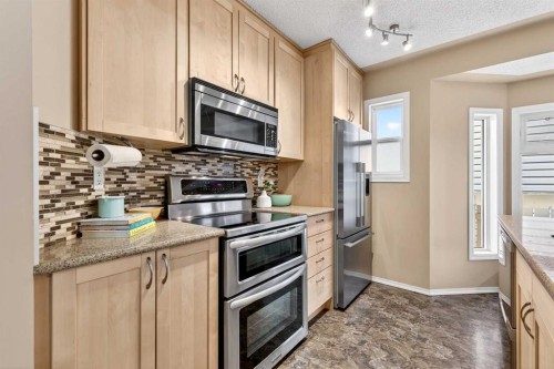 886 Erin Woods Drive Se, Calgary, AB - Indoor Photo Showing Kitchen With Upgraded Kitchen