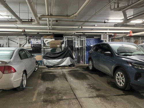 1406-155 Skyview Ranch Way Ne, Calgary, AB - Indoor Photo Showing Garage