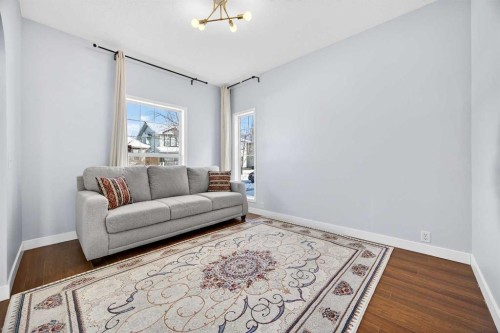 162 Prestwick Landing Se, Calgary, AB - Indoor Photo Showing Living Room