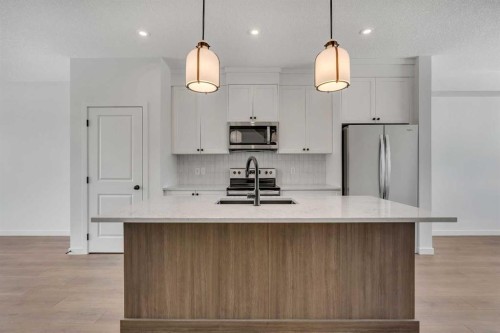 231 Bartlett Crescent Se, Calgary, AB - Indoor Photo Showing Kitchen With Upgraded Kitchen