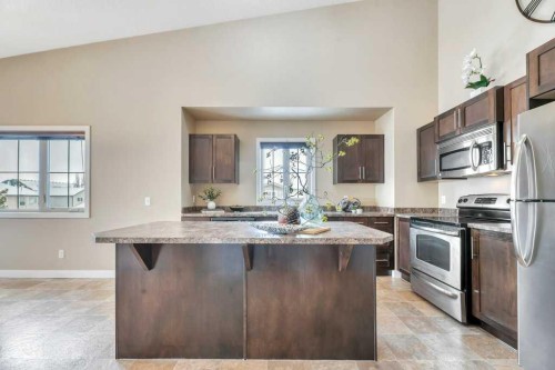 1205-230 Eversyde Boulevard Sw, Calgary, AB - Indoor Photo Showing Kitchen With Upgraded Kitchen